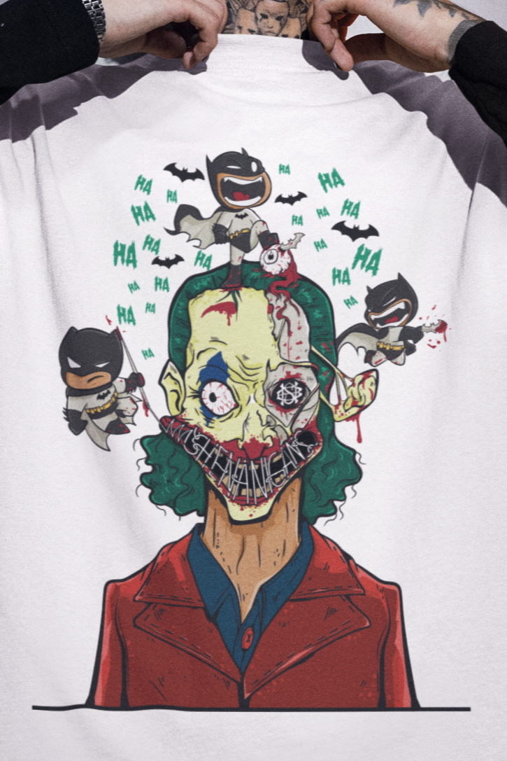3 Wise Bats and a Joke Oversized T-shirt